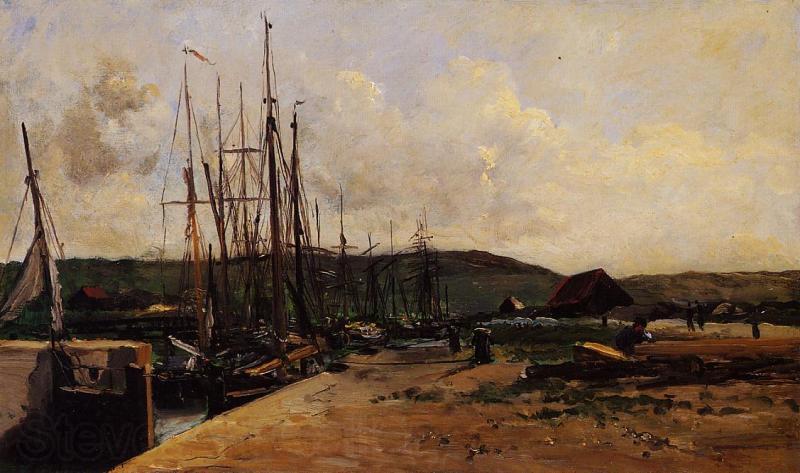 Charles-Francois Daubigny Fishing Port Spain oil painting art